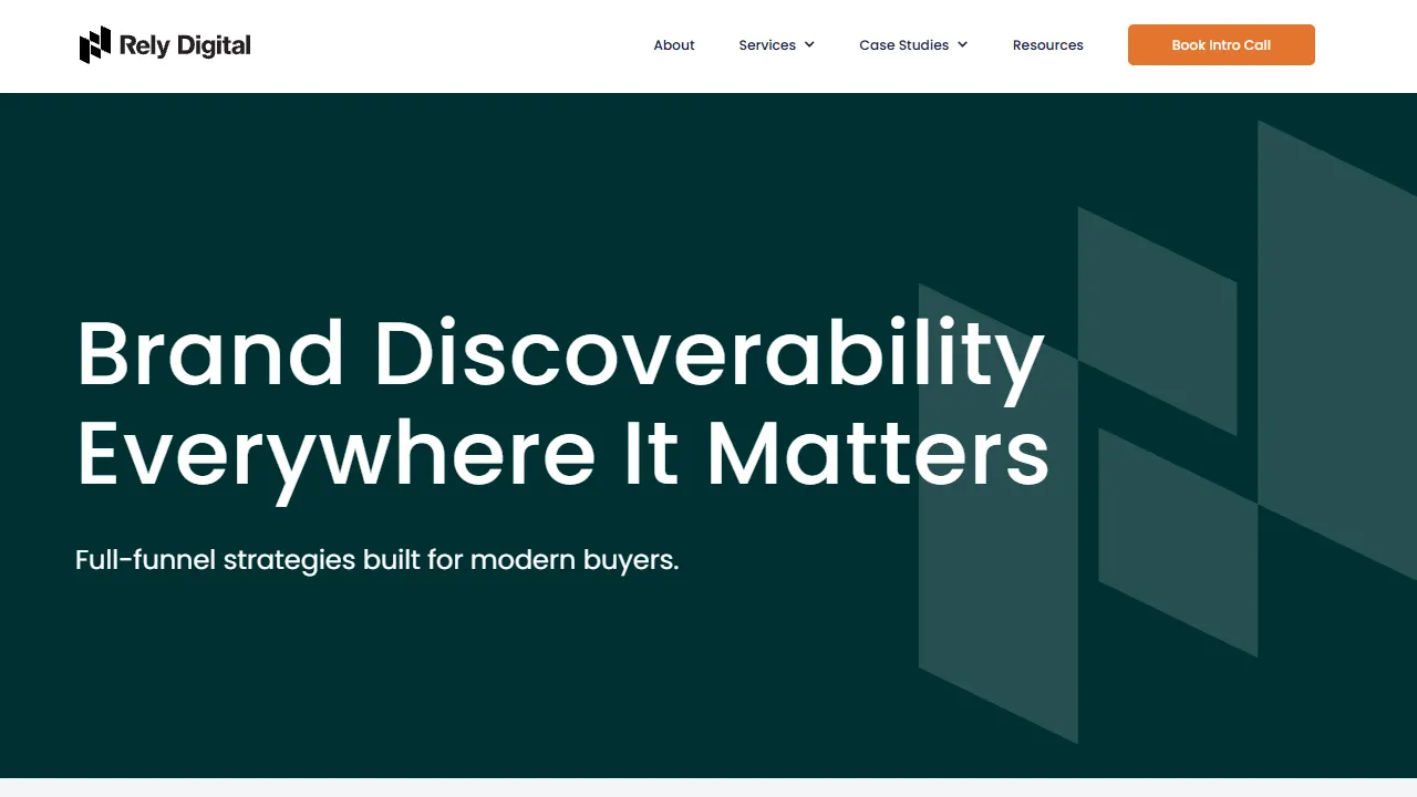 Screenshot of Rely Digital - Marketing Agency