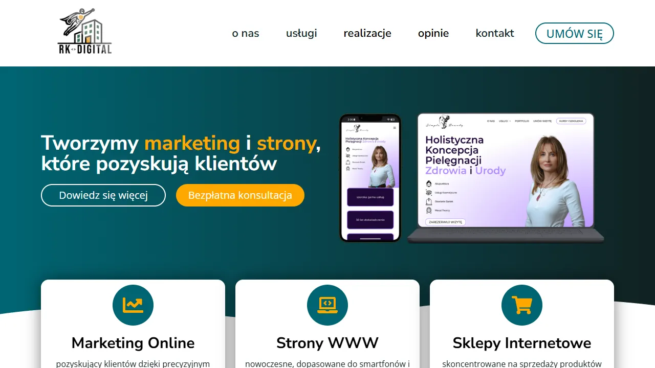 Screenshot of RK Digital