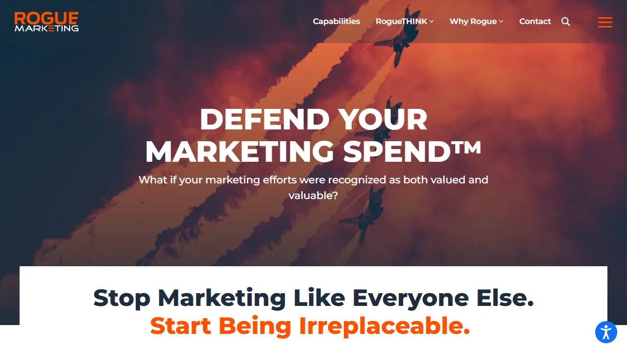 Screenshot of Rogue Marketing