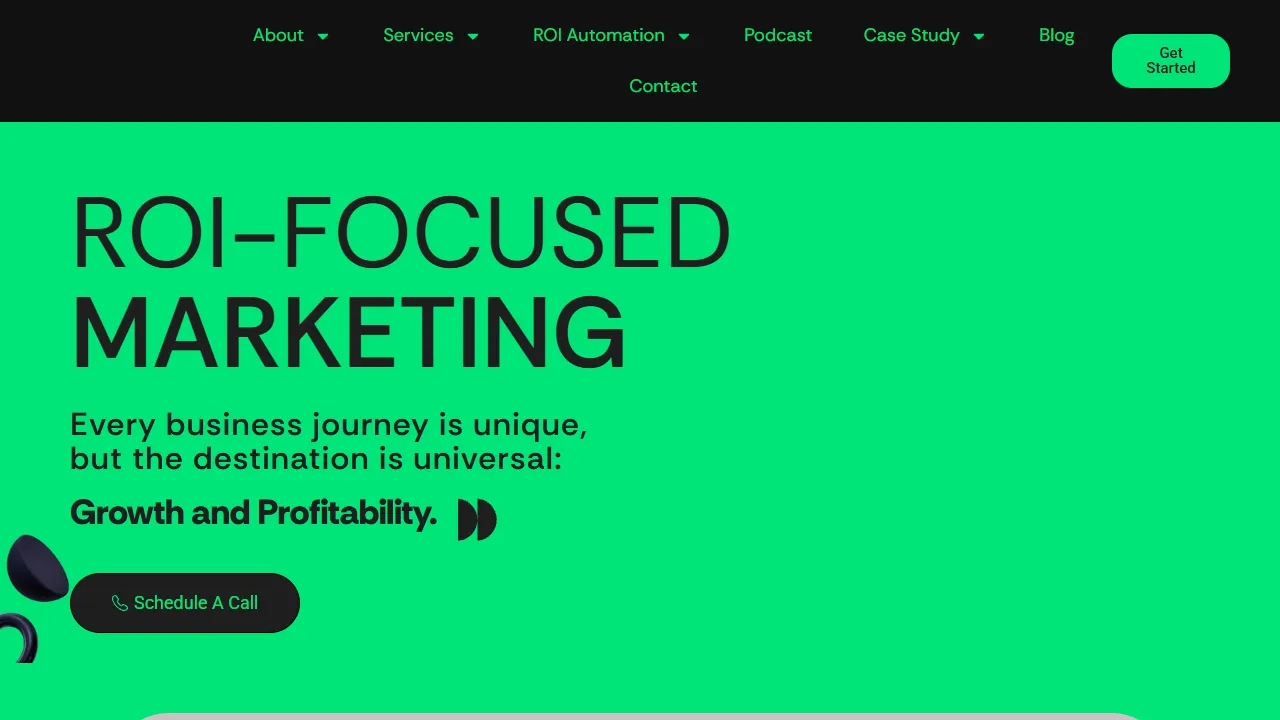 Screenshot of ROI Society