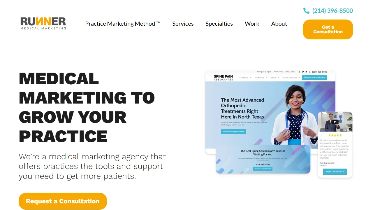 Screenshot of RUNNER Agency