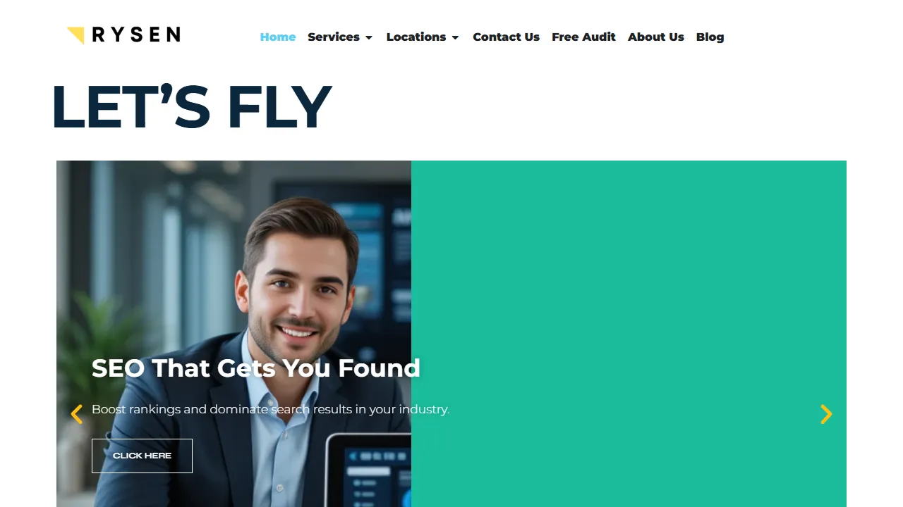 Screenshot of Rysen Marketing Agency & SEO Services of Phoenix