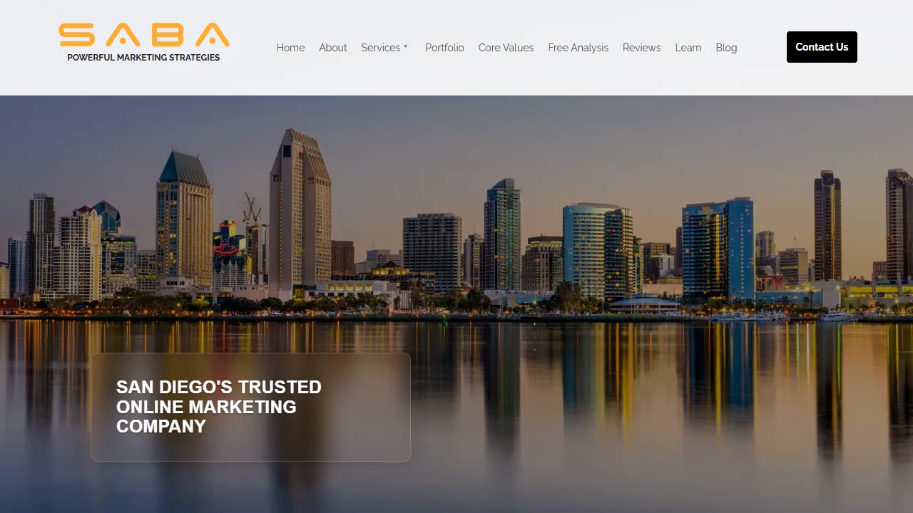 Screenshot of Saba SEO