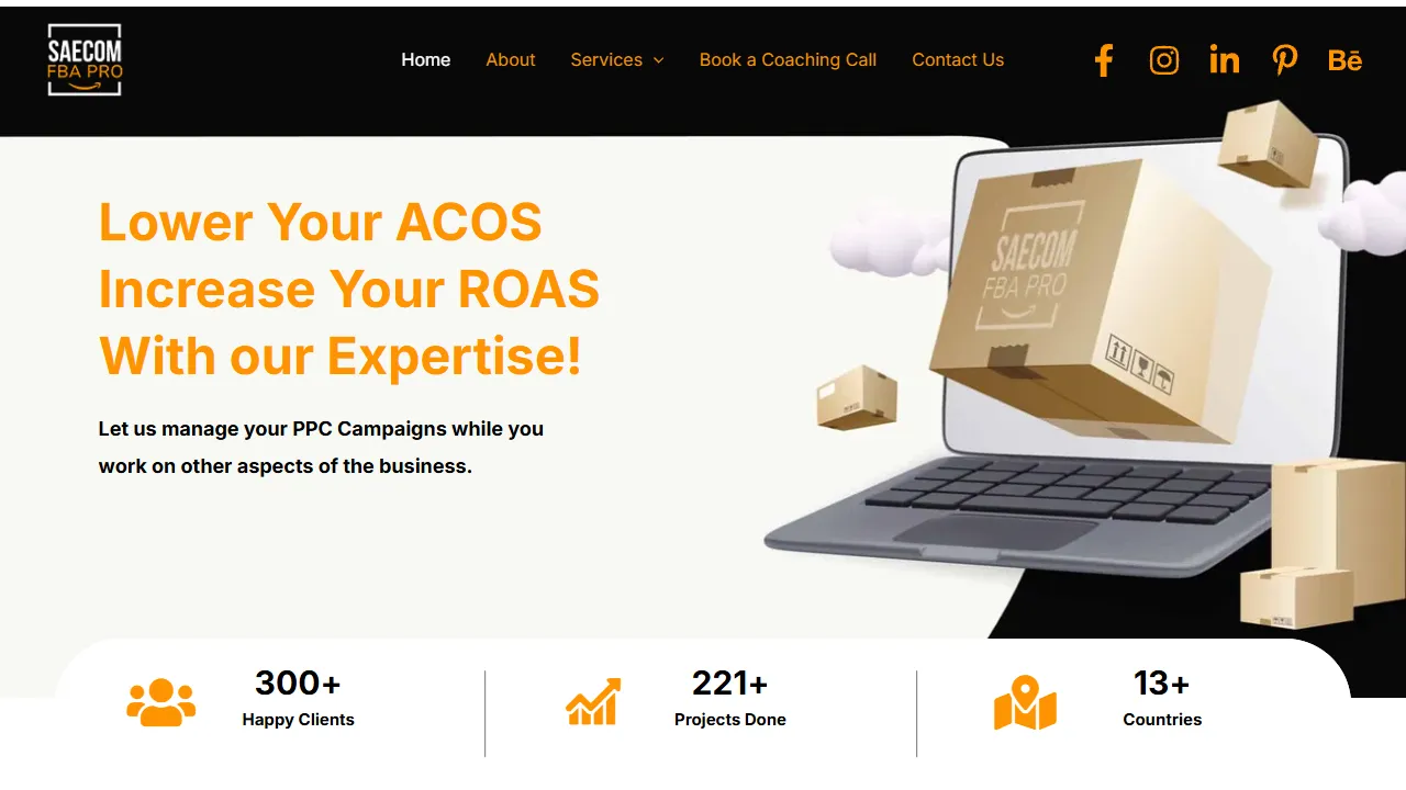 Screenshot of SAECOM FBA Pro Marketing