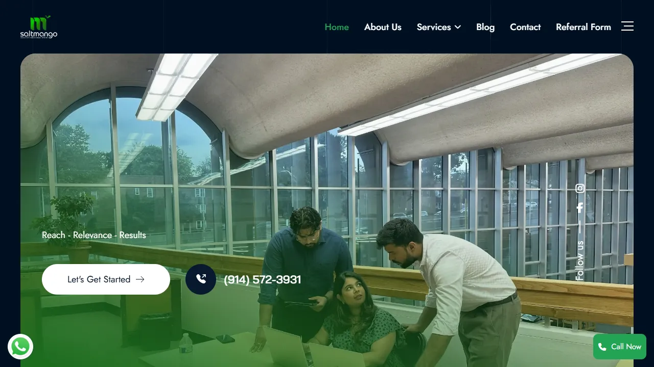 Screenshot of SaltMango Marketing & Designs