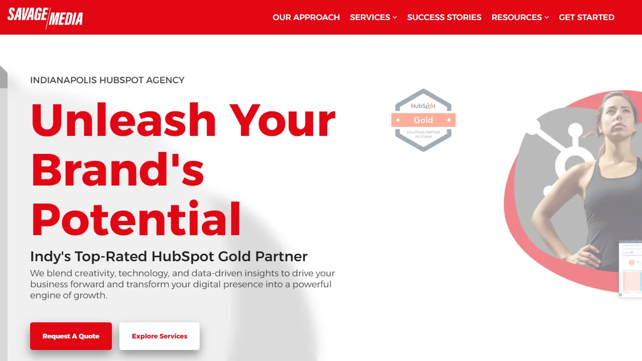 Screenshot of Savage Media