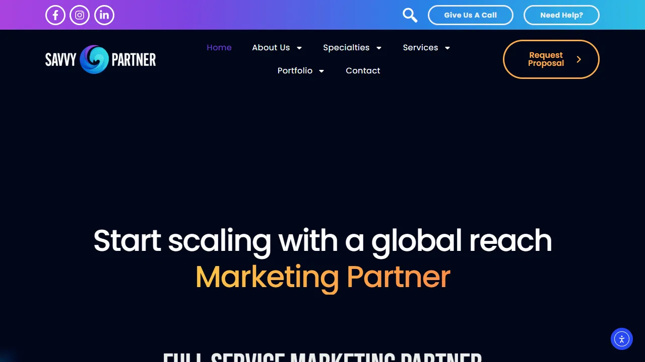 Screenshot of Savvy Partner - Franchise Marketing