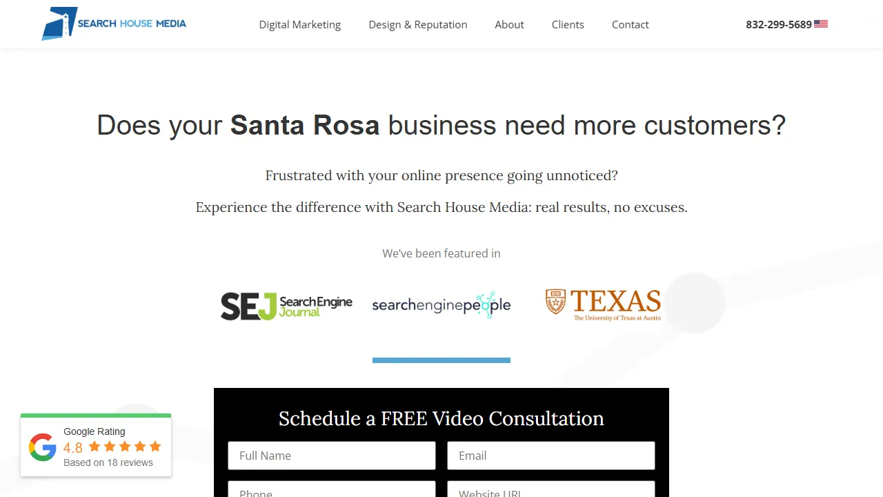 Screenshot of Search House Media