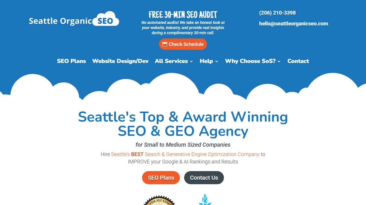 Screenshot of Seattle Organic SEO