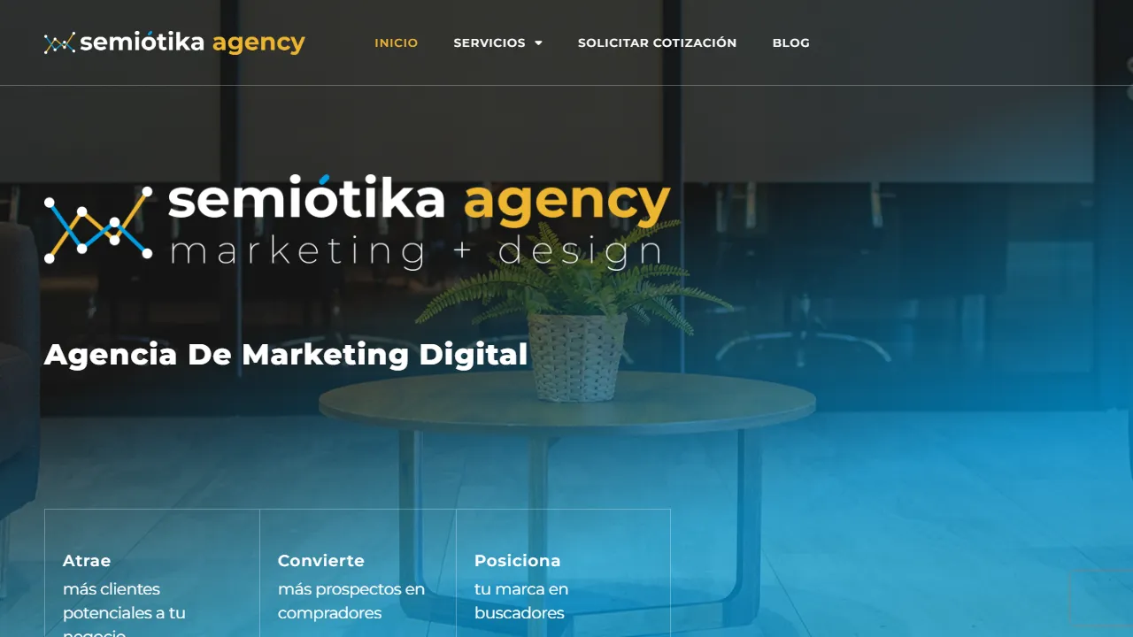 Screenshot of Semiótika Agency