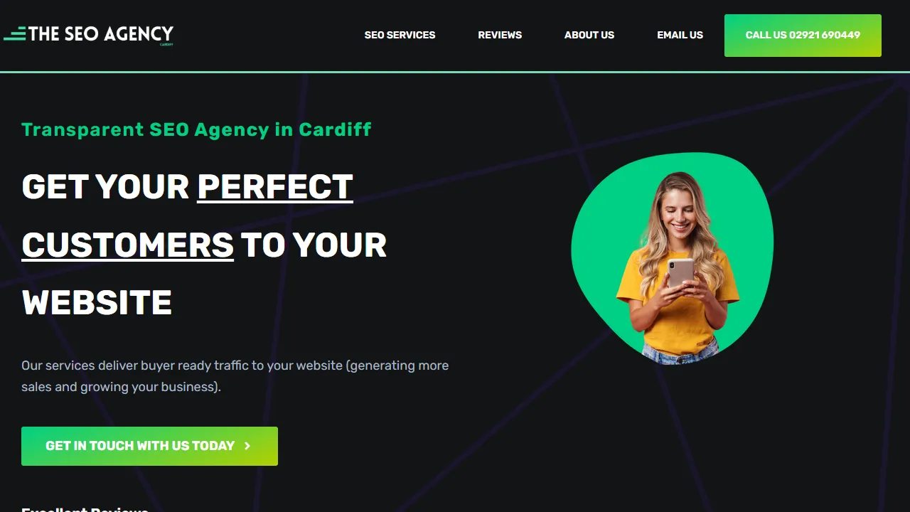 Screenshot of SEO Agency Cardiff