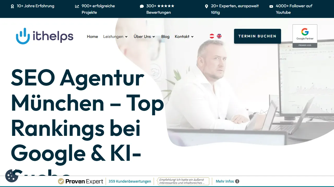 Screenshot of SEO Agentur München | ithelps Digital