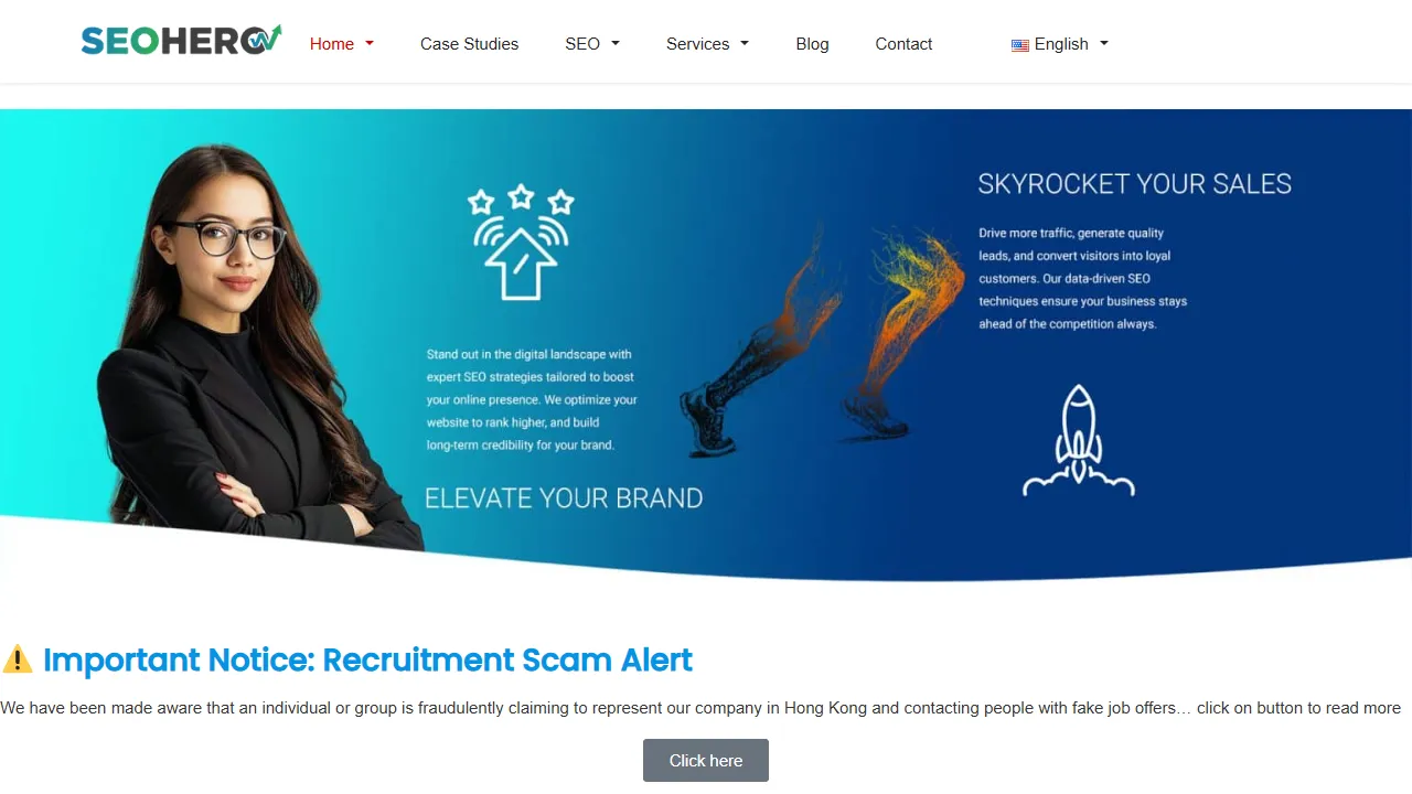 Screenshot of SEO HERO | SEO Hong Kong Company | Digital Marketing Agency