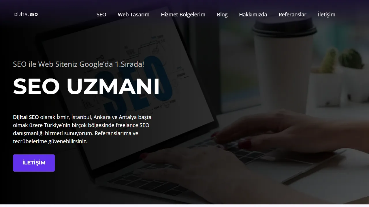 Screenshot of SEO Uzmanı - İzmir, Ankara, İstanbul, Bursa ve Antalya SEO Uzmanı