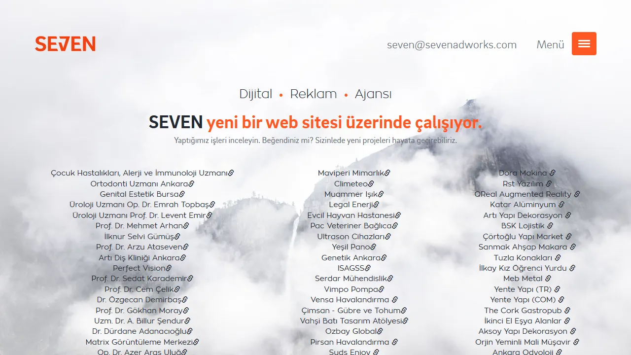 Screenshot of Seven Dijital Reklam Ajansı