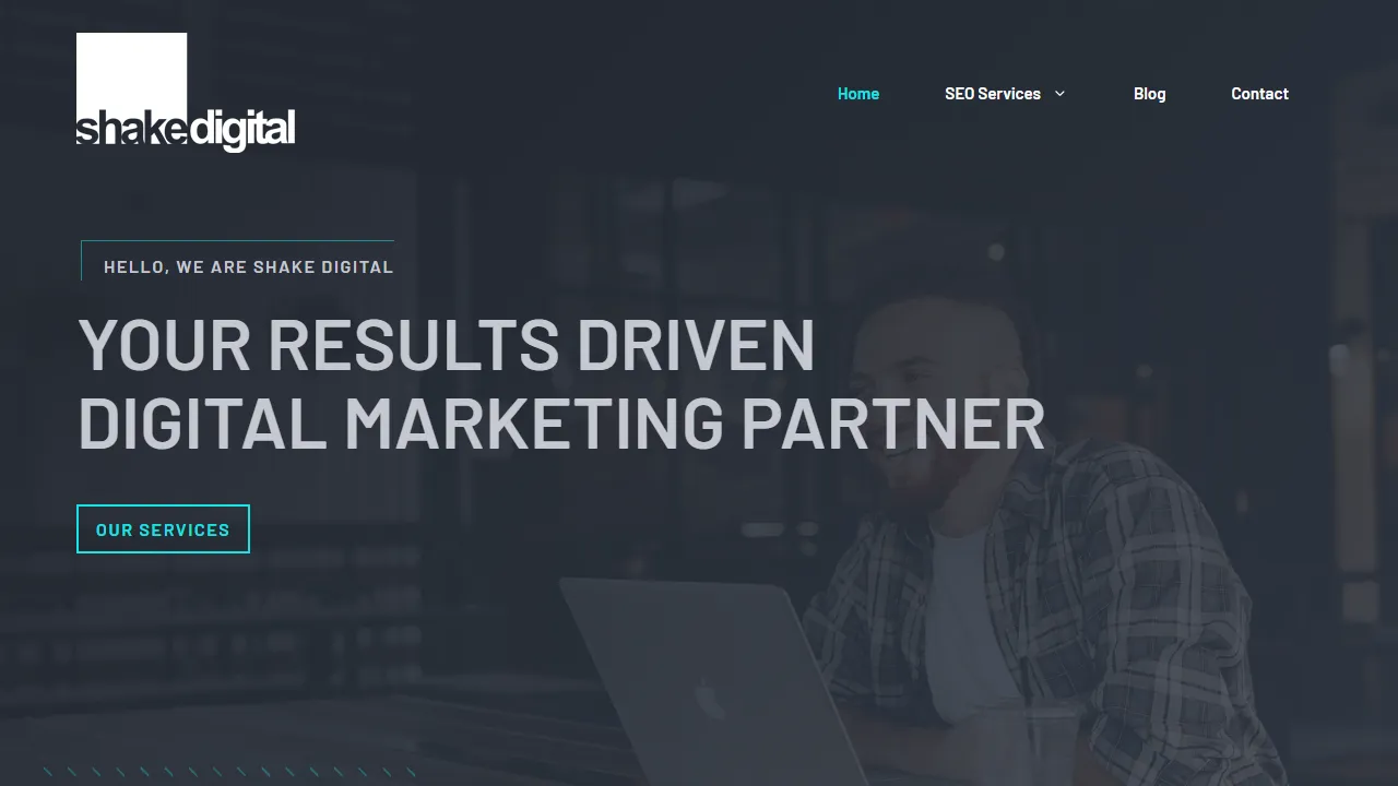 Screenshot of Shake Digital