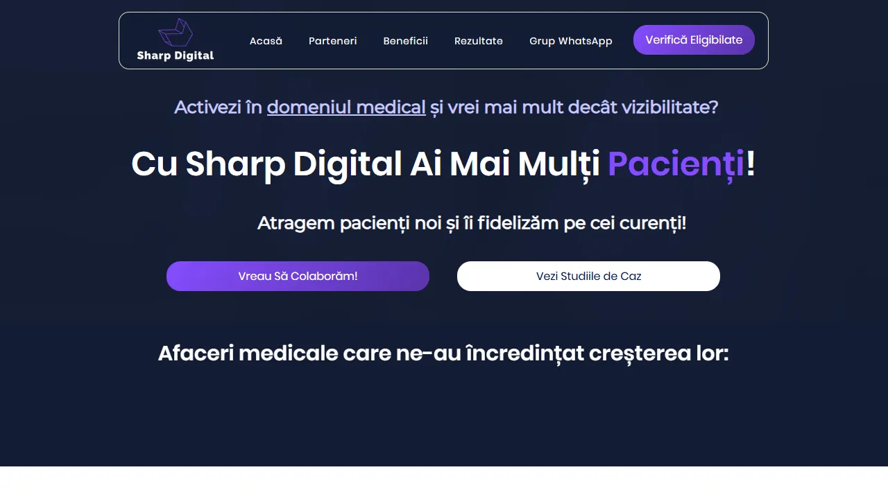 Screenshot of Sharp Digital - Marketing Medical