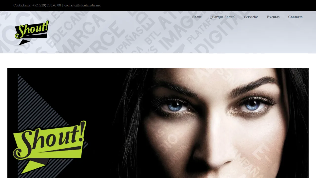 Screenshot of Shout Media SA de CV