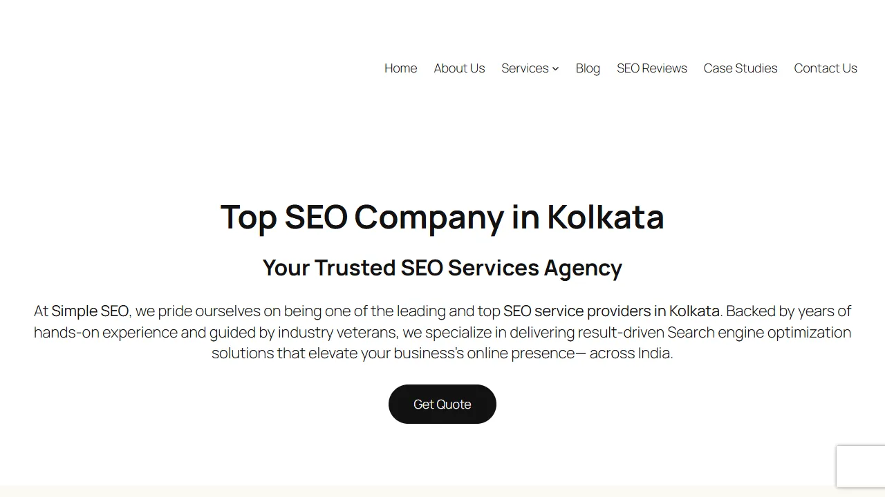 Screenshot of Simple SEO India | Best SEO Company in Kolkata | Digital Marketing Agency & Consultancy Services Kestopur