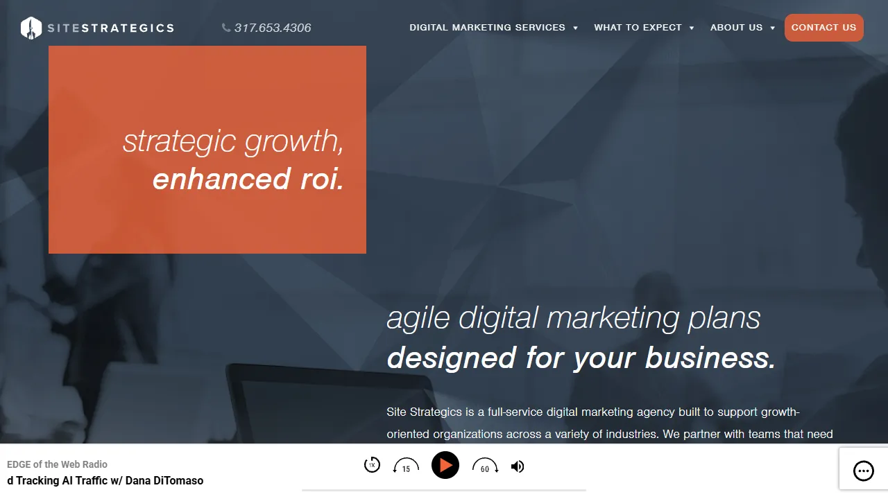 Screenshot of Site Strategics