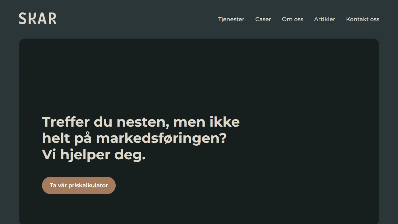 Screenshot of Skar Digital