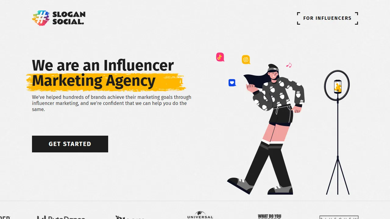 Screenshot of Slogan Social