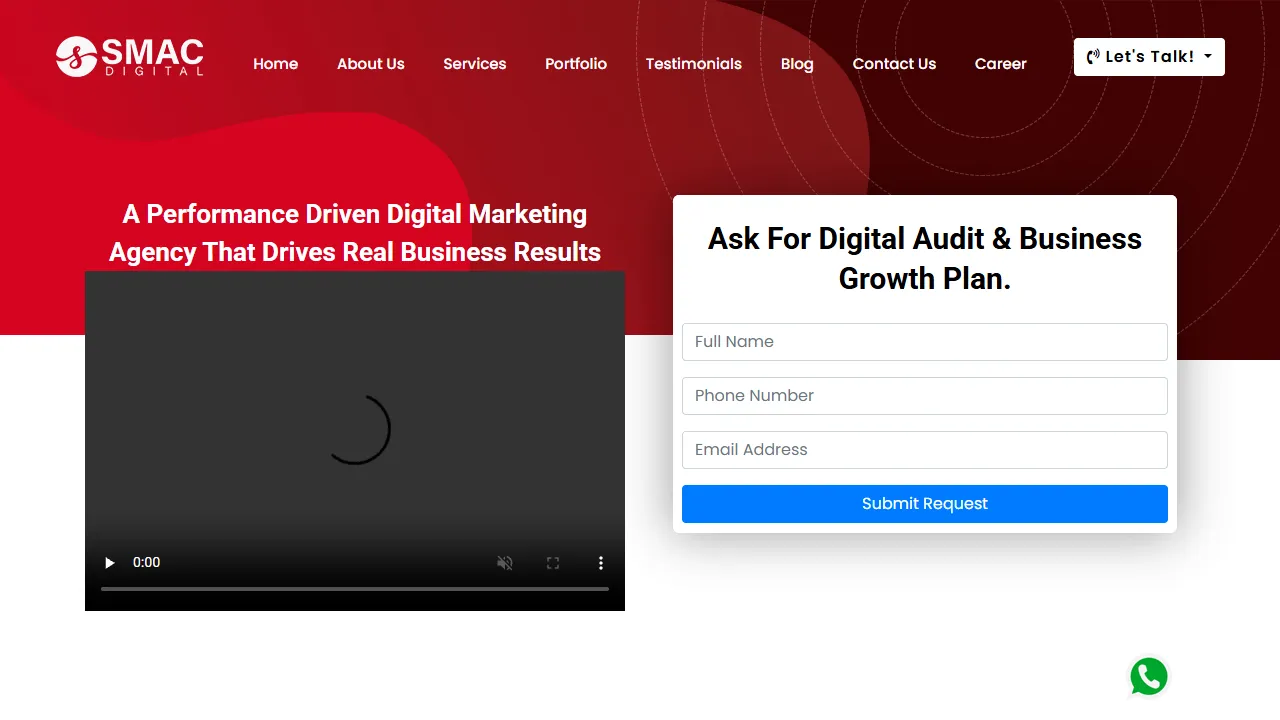 Screenshot of SMAC DIGITAL