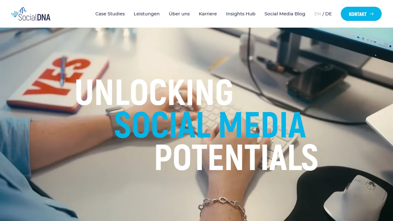 Screenshot of Social DNA GmbH