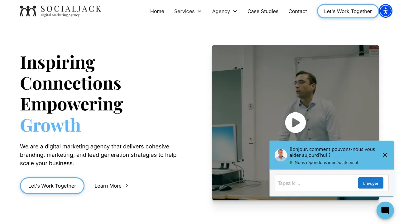 Screenshot of SocialJack Media