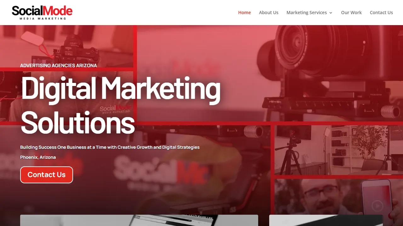 Screenshot of SocialMode Media Marketing