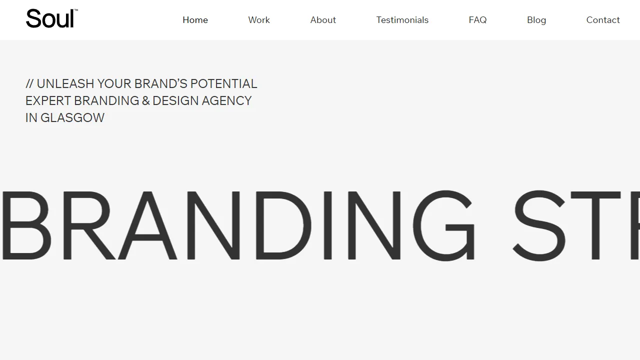 Screenshot of Soul Creative Agency Ltd