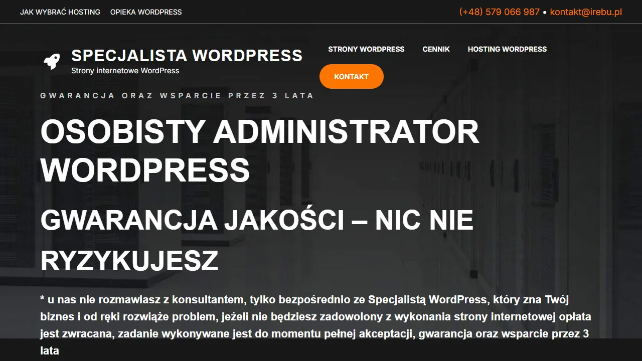 Screenshot of Specjalista WordPress / Poznań / Strony Internetowe / Seo / Pozycjonowanie