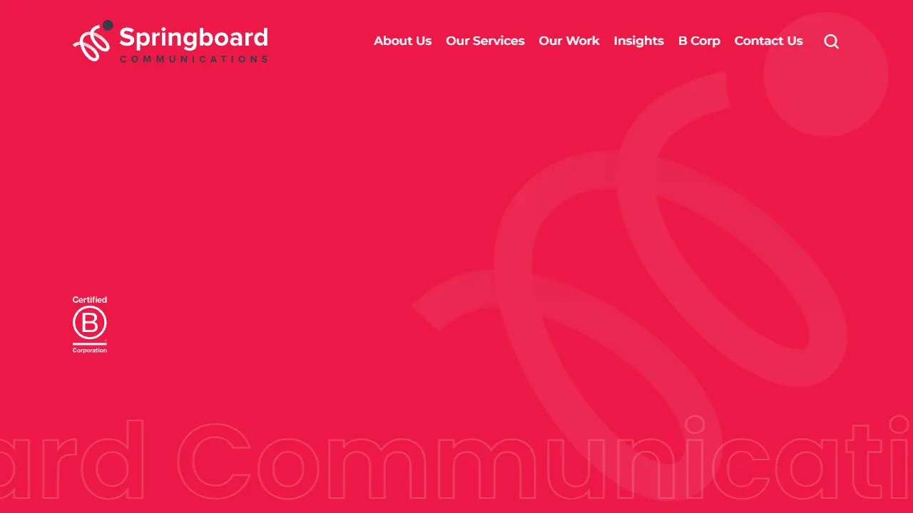 Screenshot of Springboard Communications