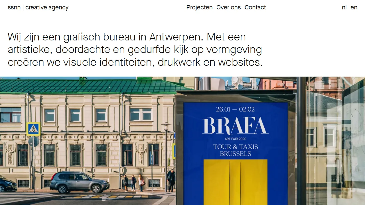 Screenshot of ssnn | creative agency