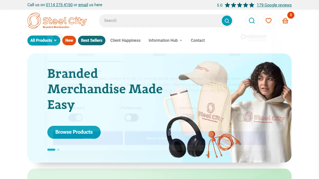 Screenshot of Steel City Marketing