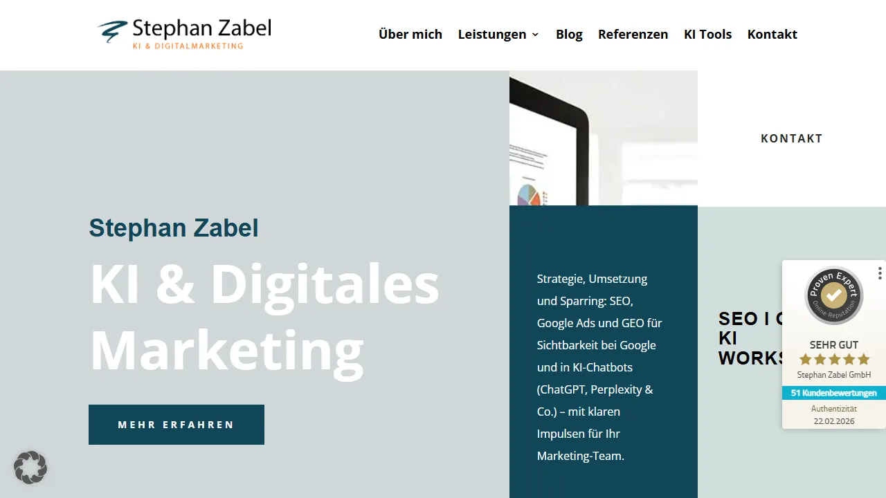 Screenshot of Stephan Zabel GmbH