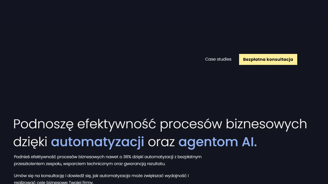 Screenshot of Strategi - automatyzacja procesów biznesowych