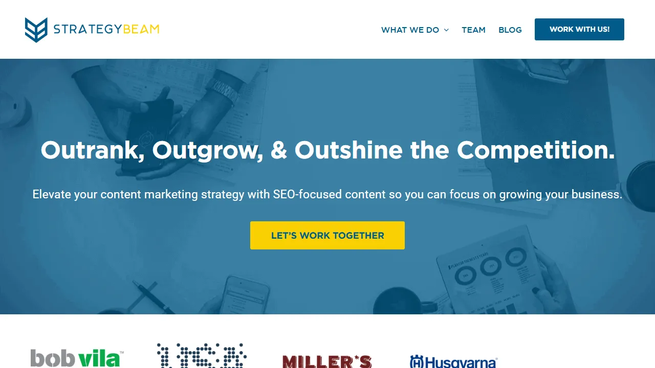 Screenshot of StrategyBeam