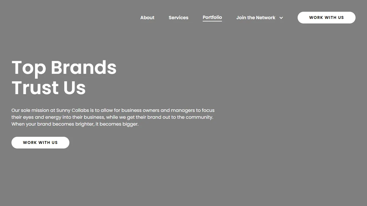 Screenshot of Sunny Collabs