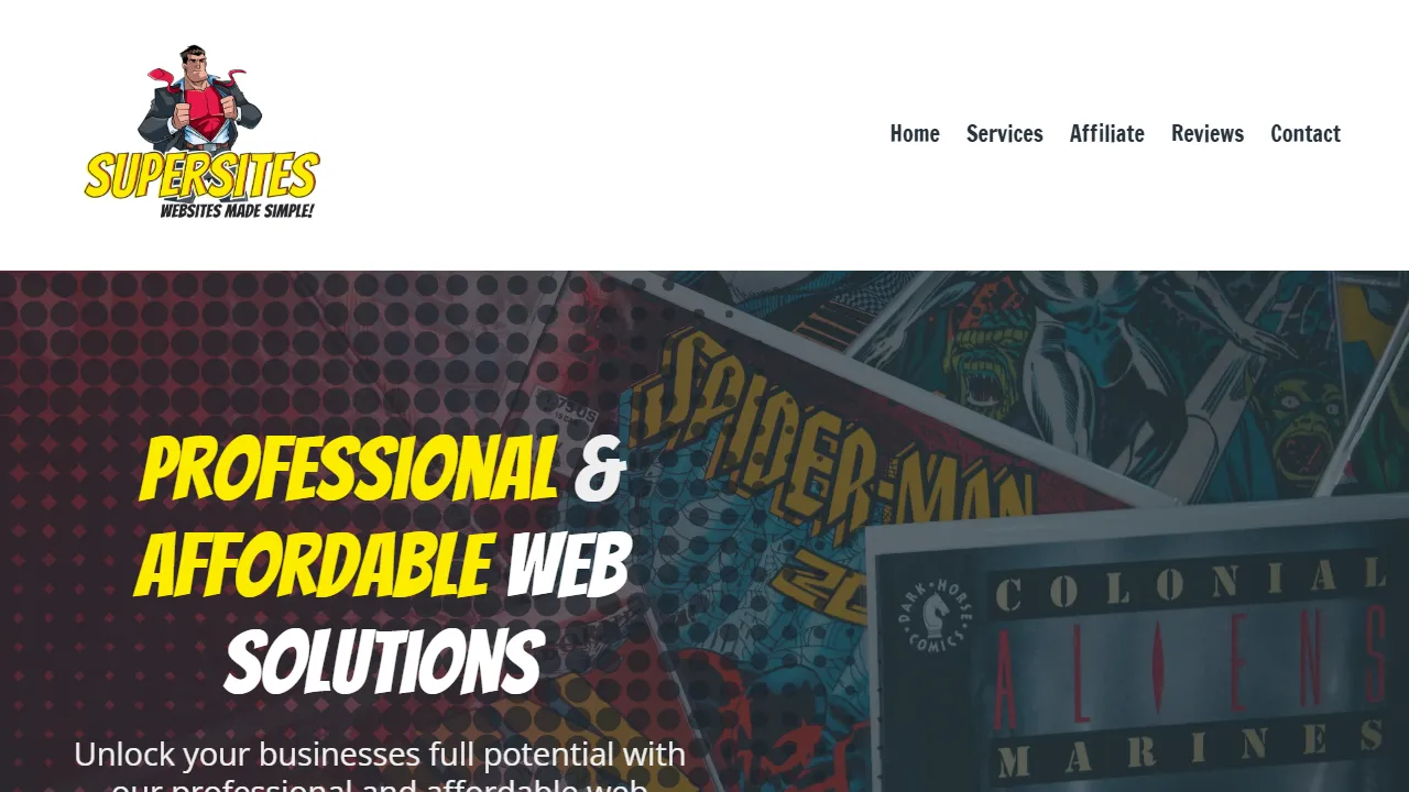 Screenshot of Supersites - Websites Made Simple