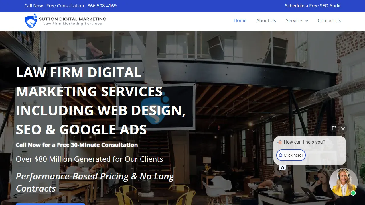 Screenshot of Sutton Digital Marketing