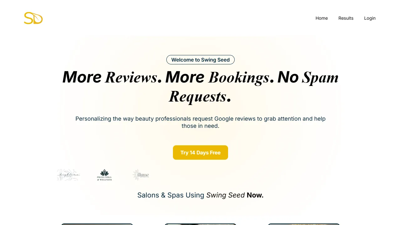 Screenshot of Swing Seed