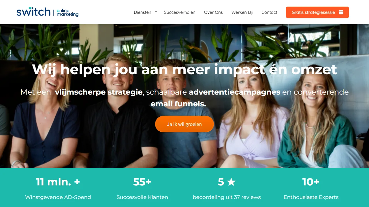 Screenshot of Switch Online Marketing