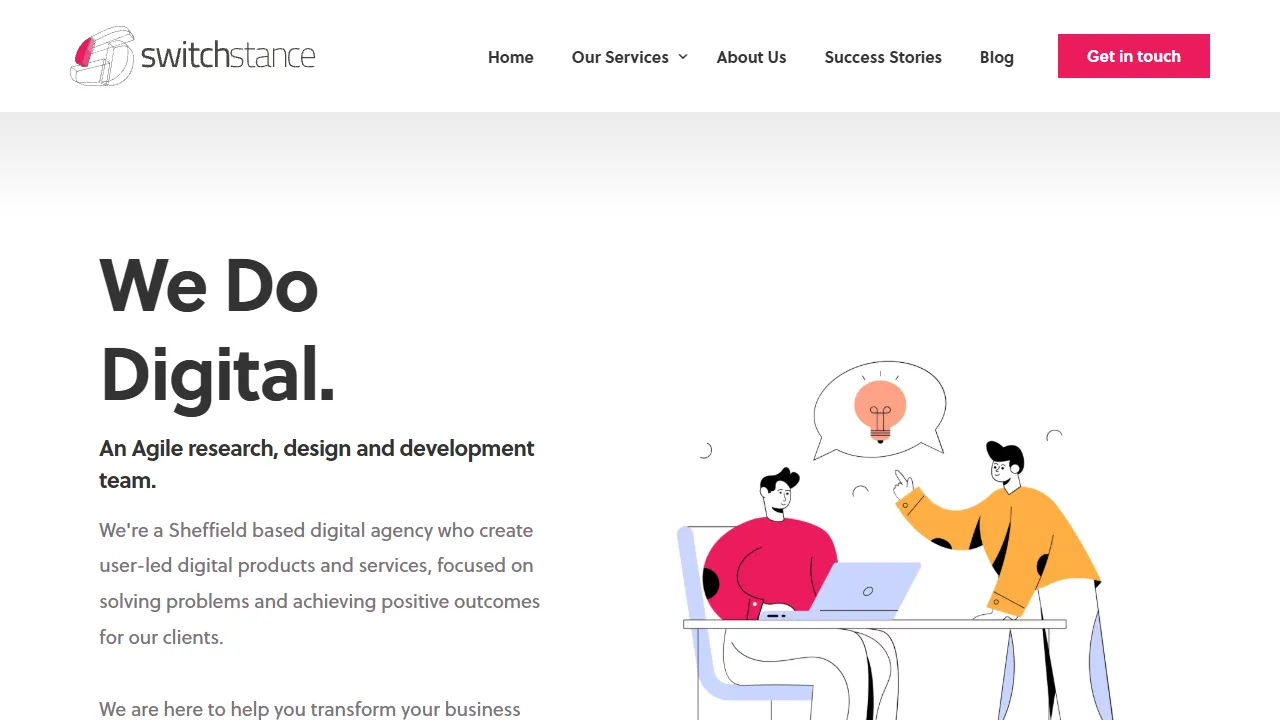 Screenshot of Switchstance Agency