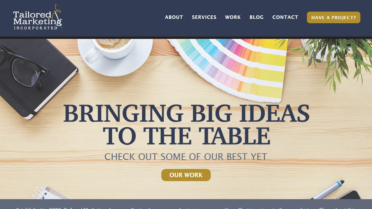 Screenshot of Tailored Marketing Inc