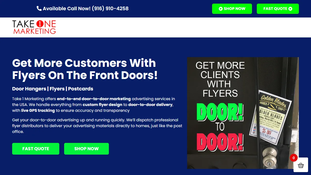 Screenshot of Take 1 Marketing