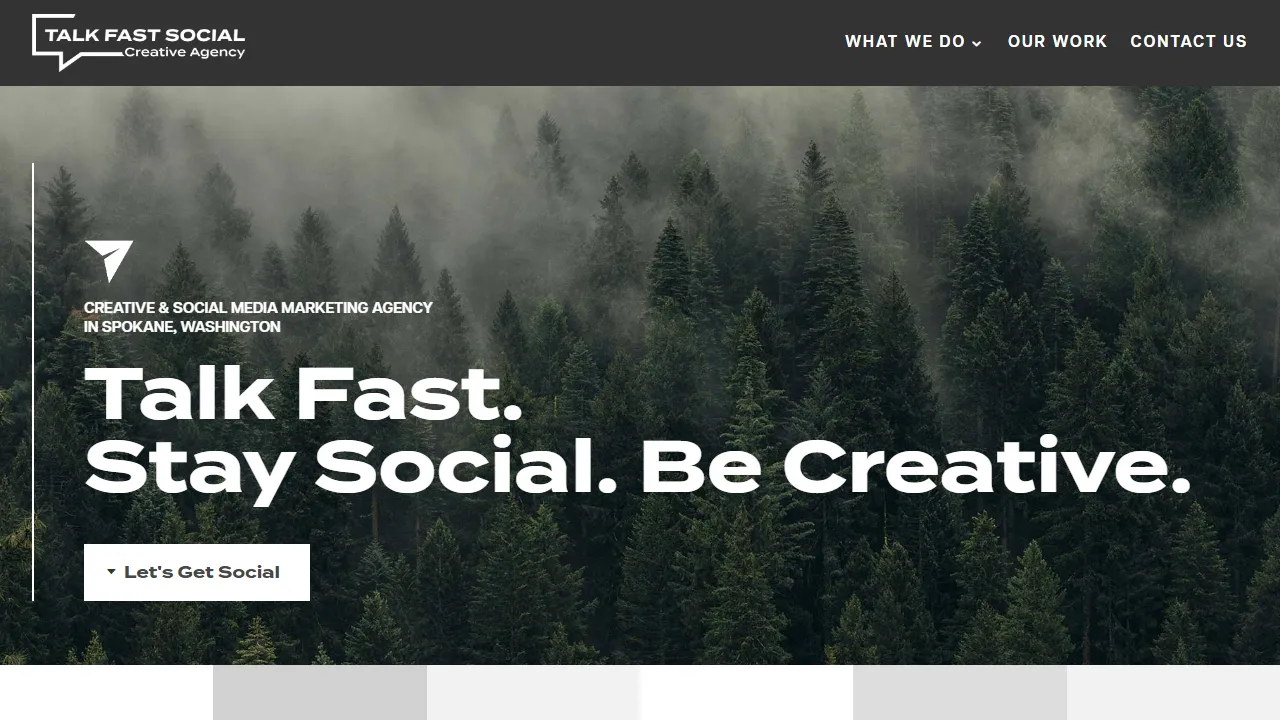 Screenshot of Talk Fast Social