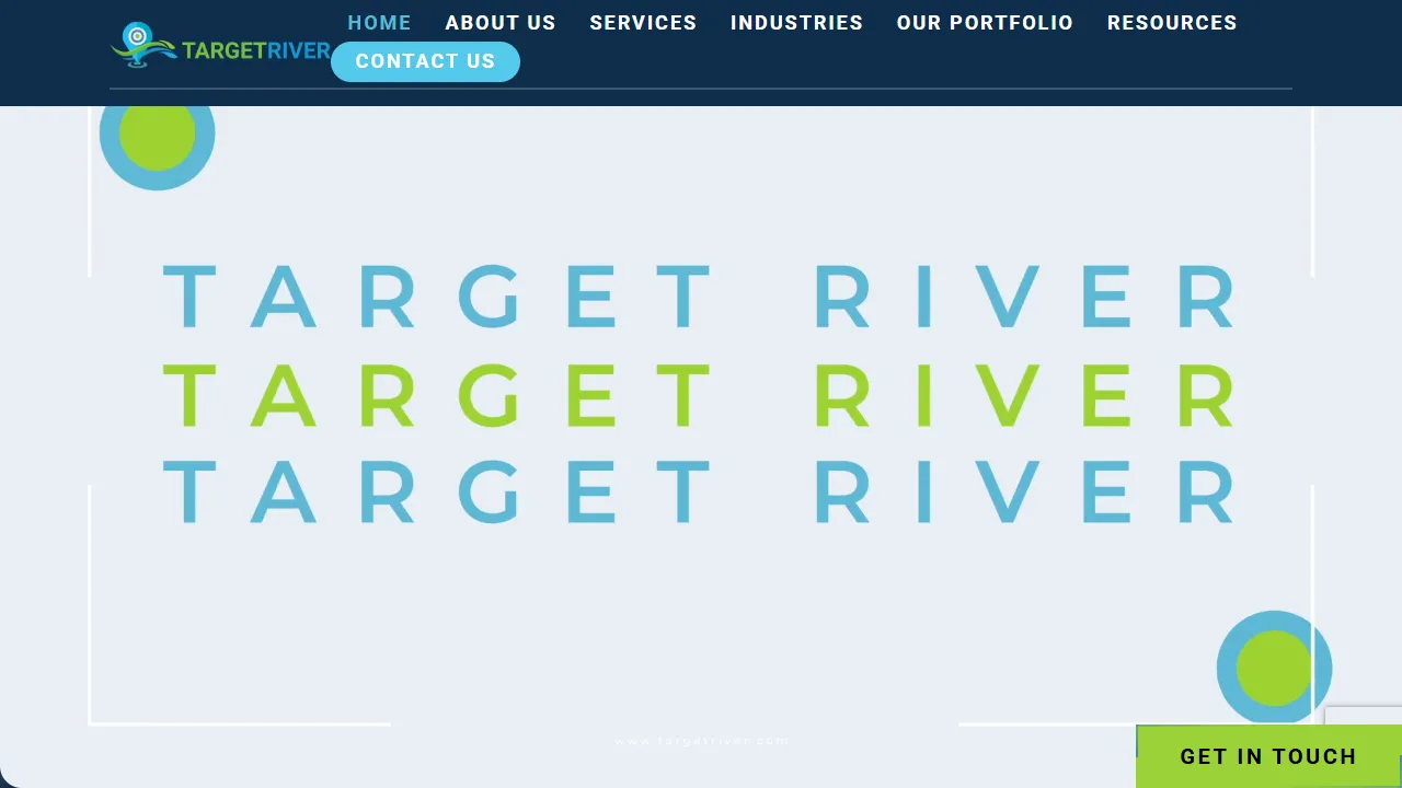 Screenshot of Target River | Full-Service Marketing Agency Salt Lake City, Utah