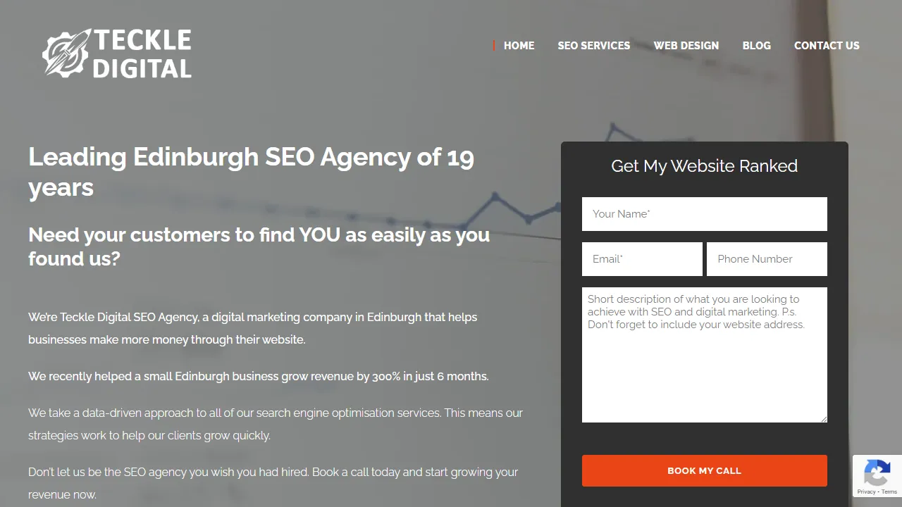 Screenshot of Teckle Digital