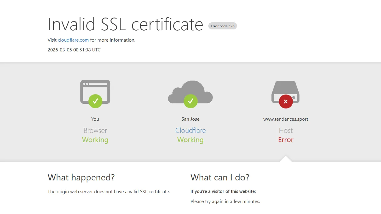 Screenshot of Tendances.Sport - Agence de marketing et communication sportive